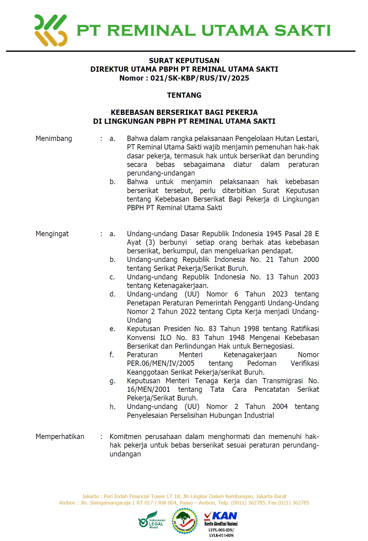 Bebas Serikat 1