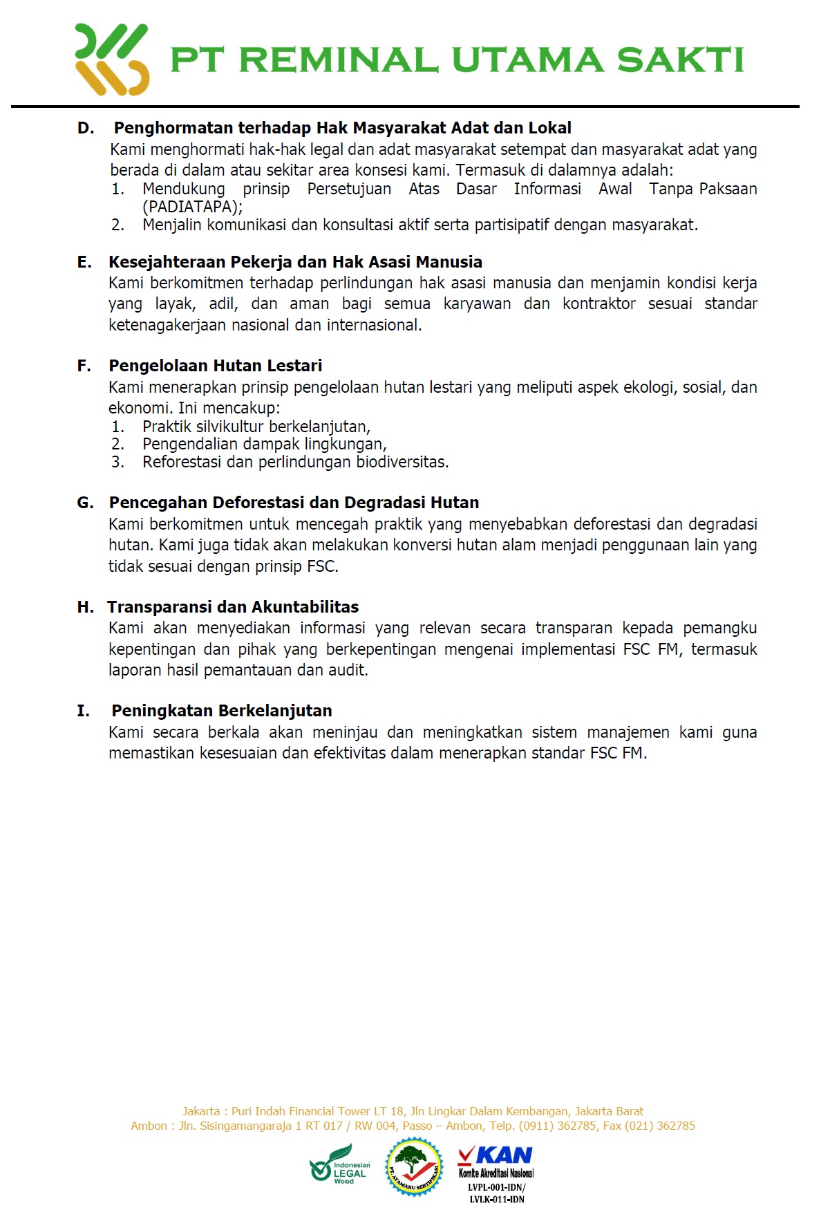 Mematuhi FSC2